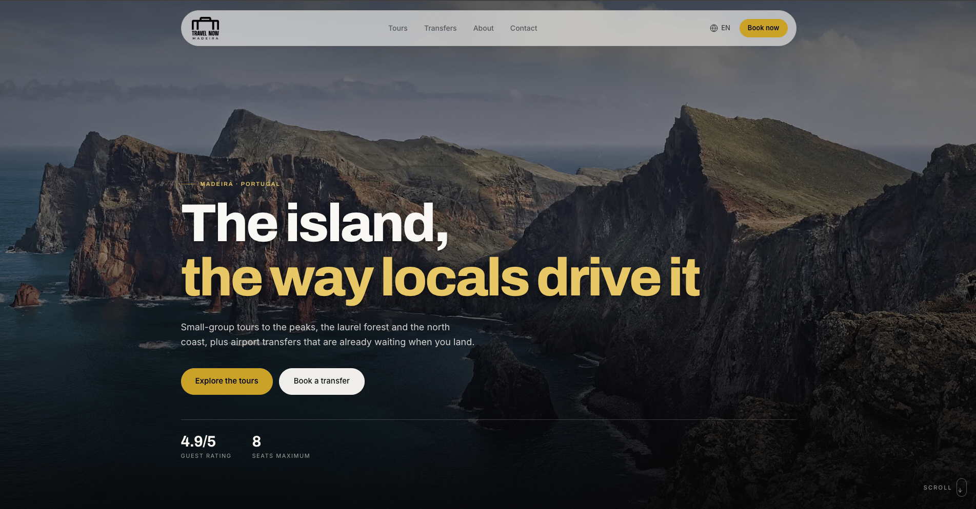 Travel Now Madeira: Website